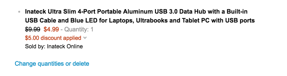 Inateck Ultra Slim 4-Port Portable Aluminum USB 3.0 Data Hub-2