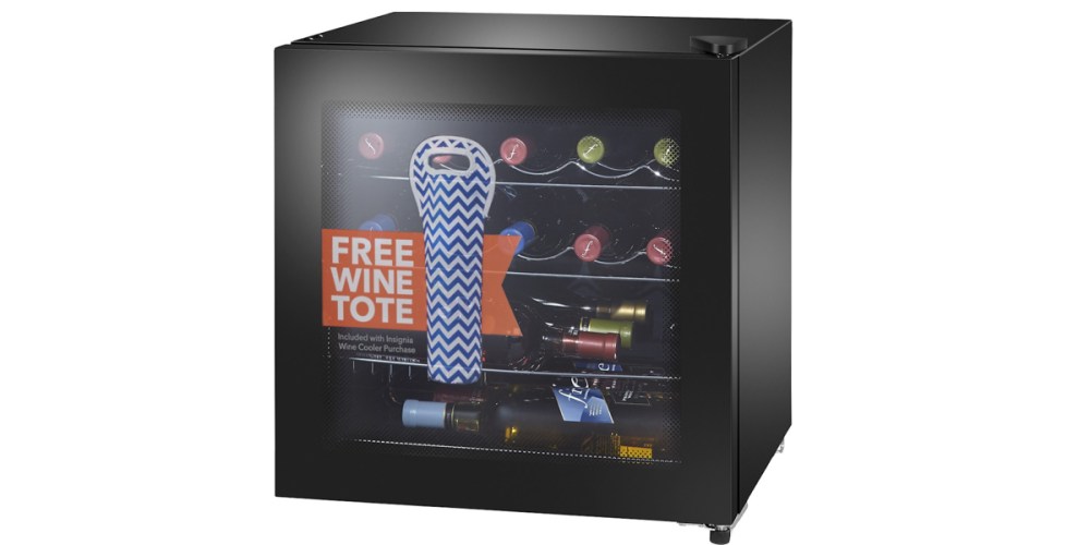 Insignia 16-Bottle Wine Cooler with Wine Tote