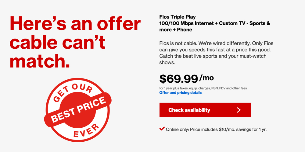 Stop the Cap! » How to Get a Better Deal for Verizon FiOS; $79.99  Triple-Play Offer With $300 Rebate Card