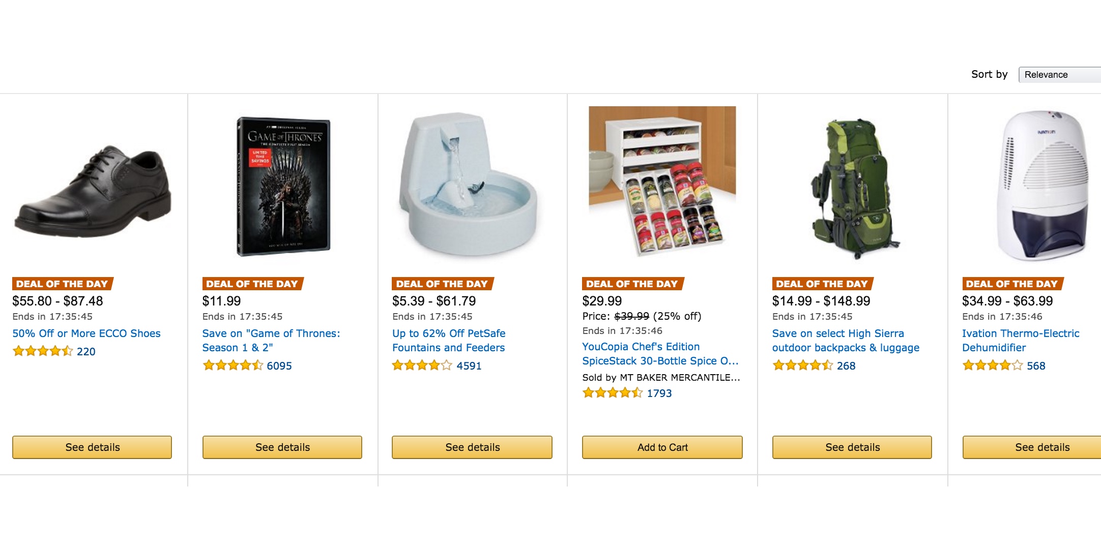 Amazon Gold Box has something for everyone ECCO Shoes, High Sierra