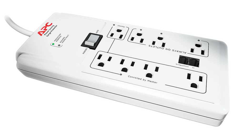 APC P8GT 8 Outlets 120V Power-Saving Home:Office SurgeArrest with Phone Protection