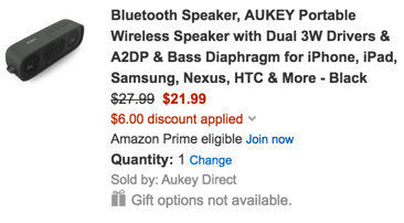 Aukey Bluetooth speaker