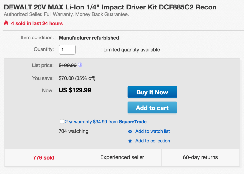 DEWALT 20V MAX Li-Ion Impact Driver Kit-7