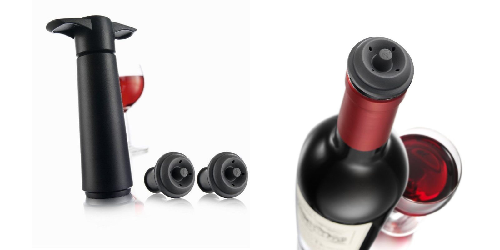 The Vacu Vin Saver Pump Bottle Stoppers Will Keep Your Wine