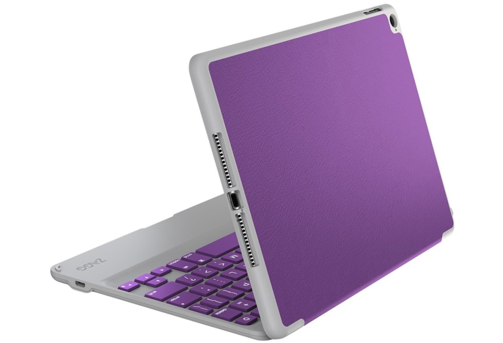 ZAGG - ZAGGfolio Bluetooth Keyboard Case for Apple® iPad® Air 2 - Orchid Purple