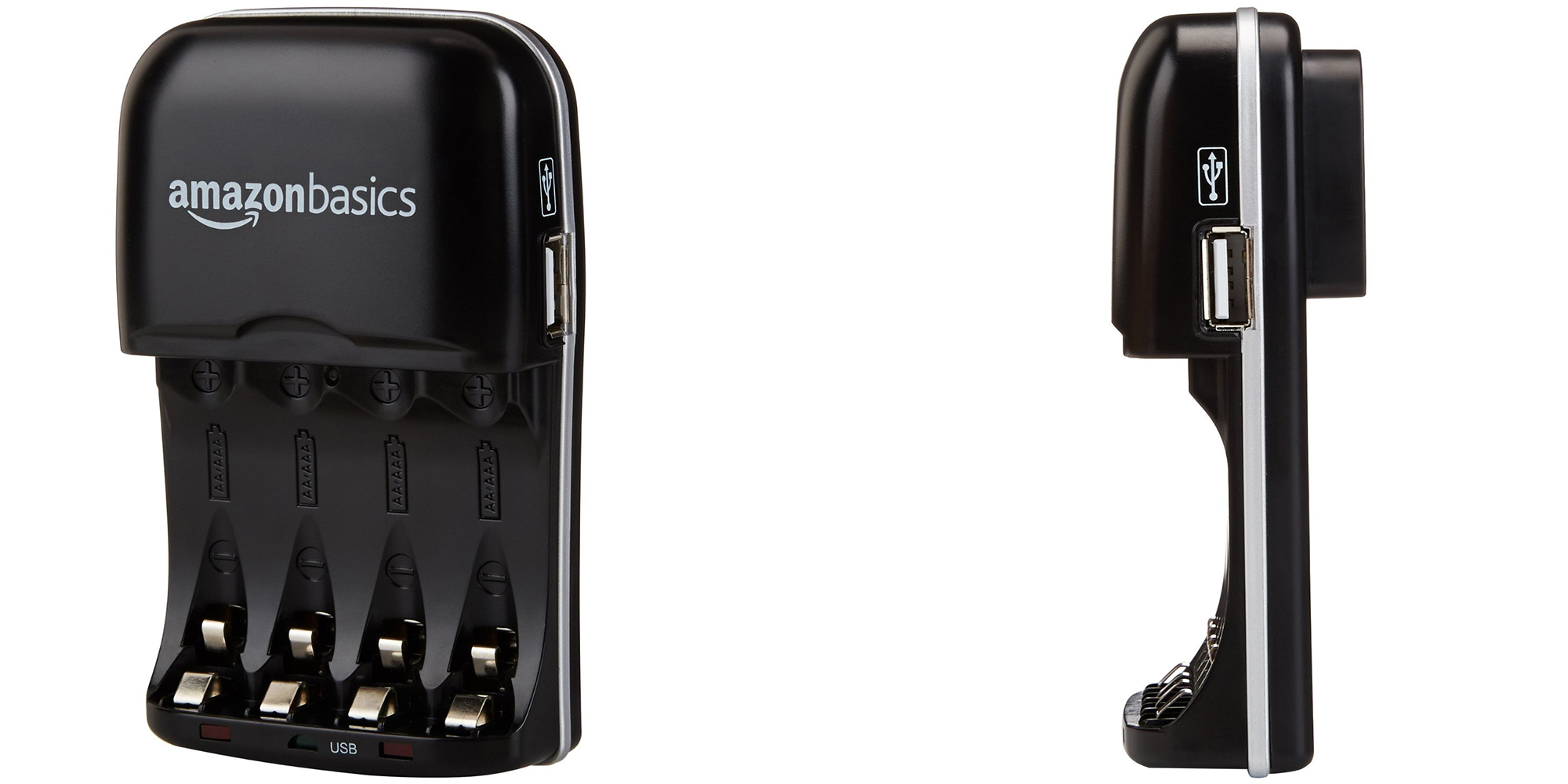 Green Deals AmazonBasics AA/AAA Battery Charging System w/ USBport