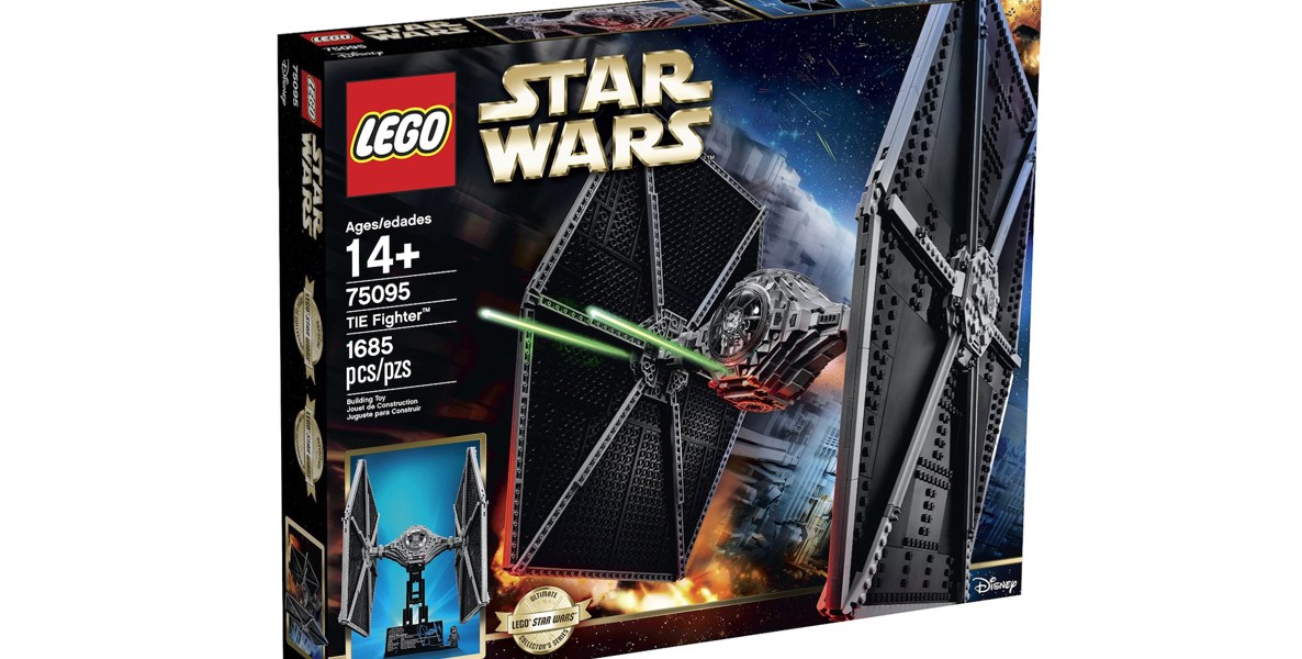 Fly the Dark side with the LEGO Star Wars TIE Fighter Set for $140 $200)