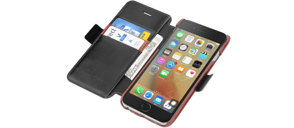 1byone iPhone 6:6s Genuine Leather Wallet Case (All Colors)