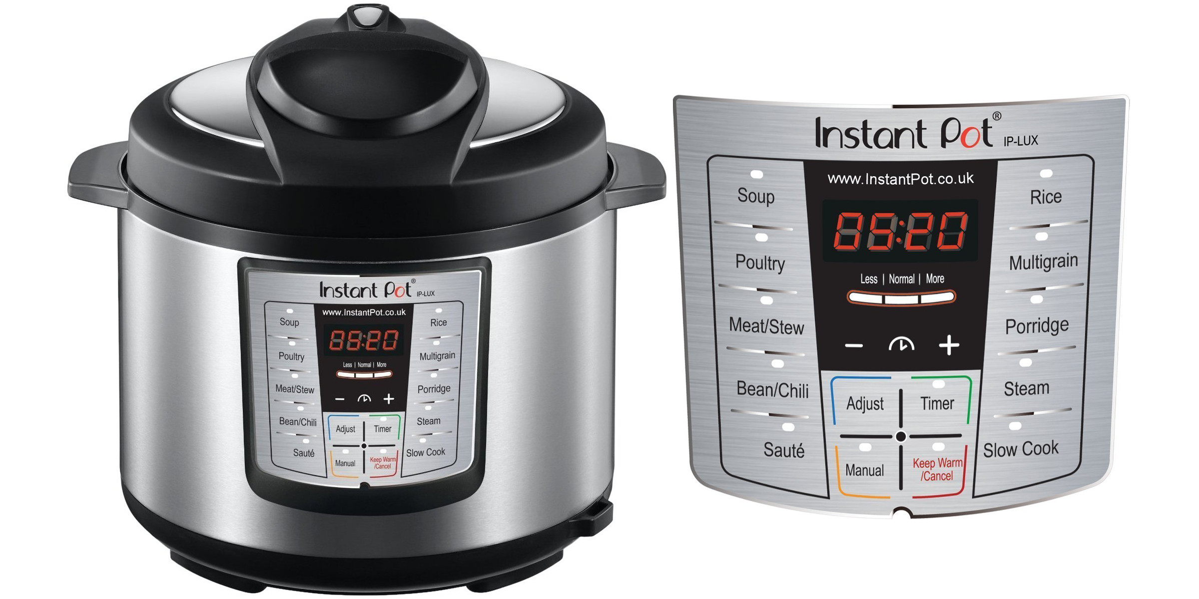 Instant Pot IP-LUX60-ENW Stainless Steel 6-in-1 Pressure Cooker with Mini  Mitts 