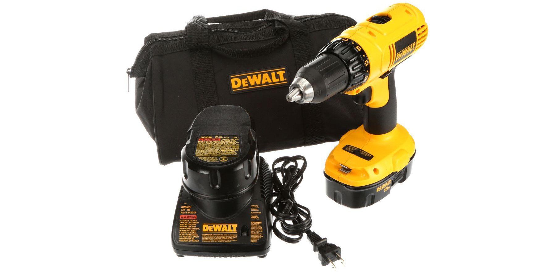 2-BLACK AND DECKER 18 VOLT DRILL AND CHARGER EXTRA BATTERYS