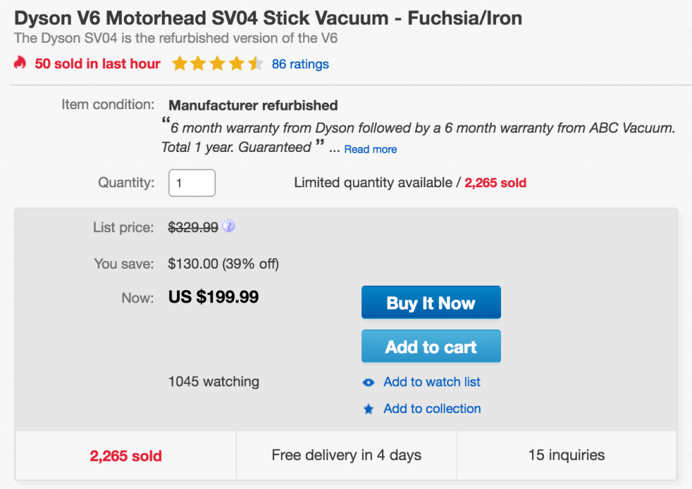 Dyson V6 Motorhead SV04 Stick Vacuum-sale-02