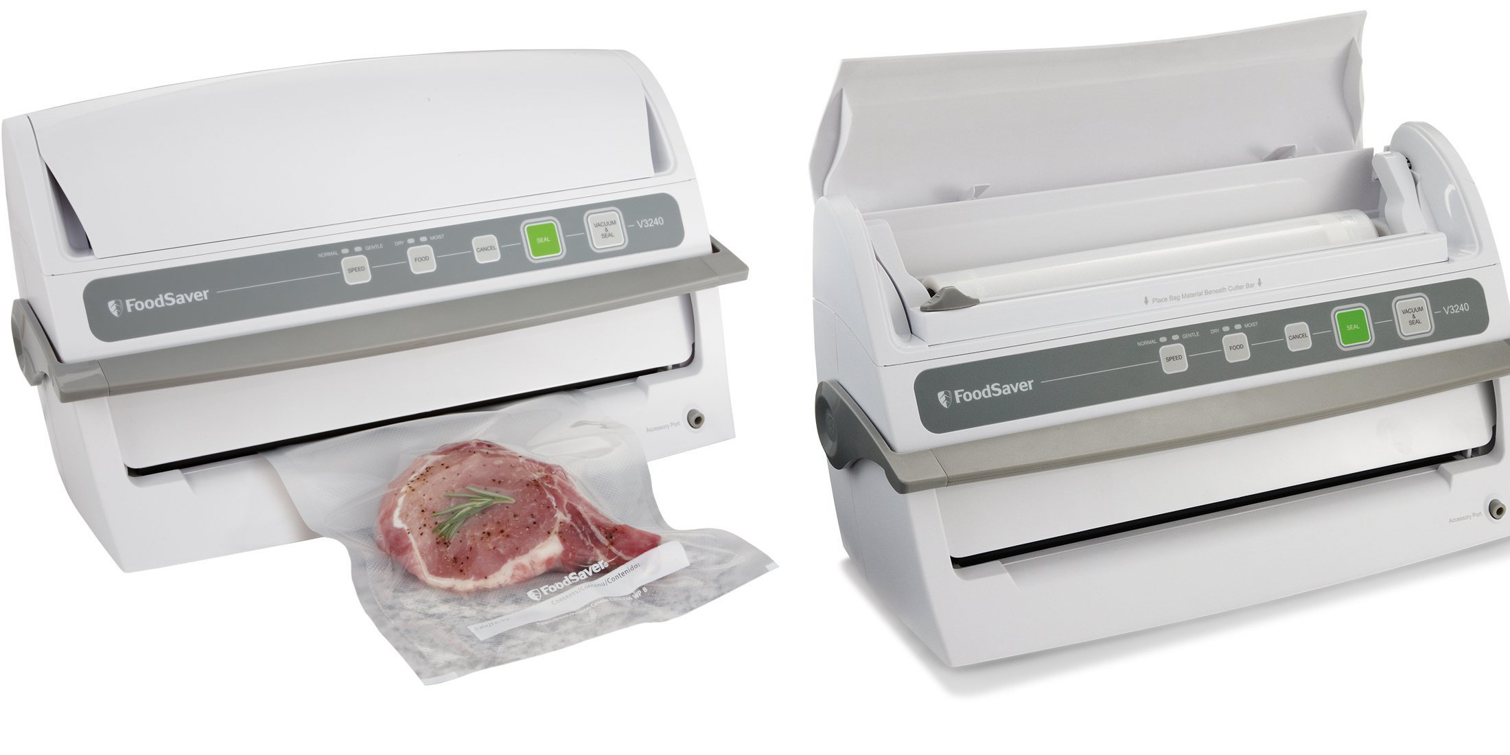 The FoodSaver Auto Vacuum Sealer + Starter Kit will keep just about