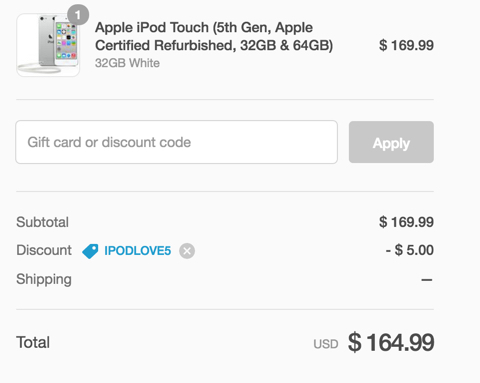 ipod touch code