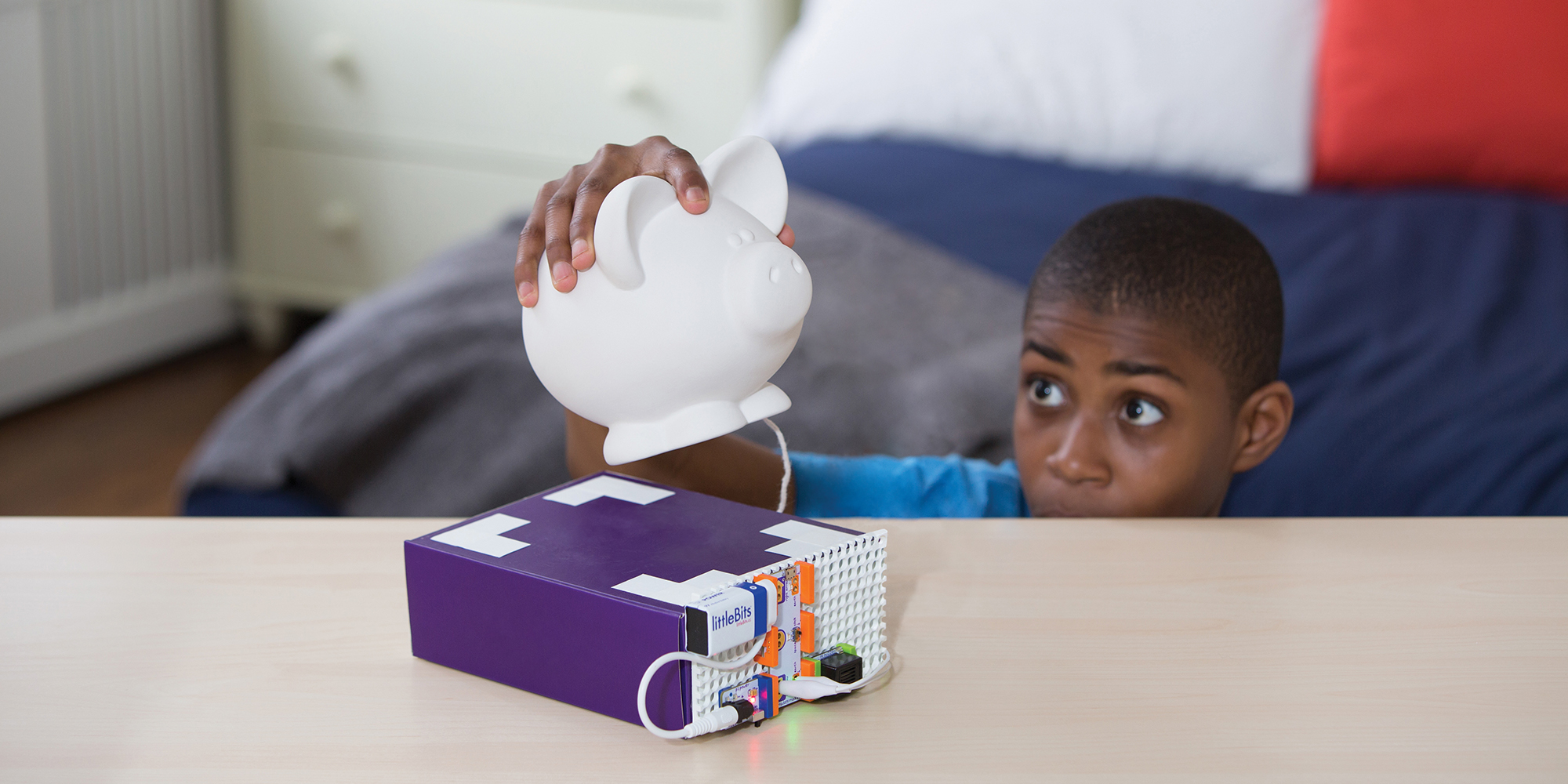 littleBits' new Rule Your Room kit helps kids protect their piggy