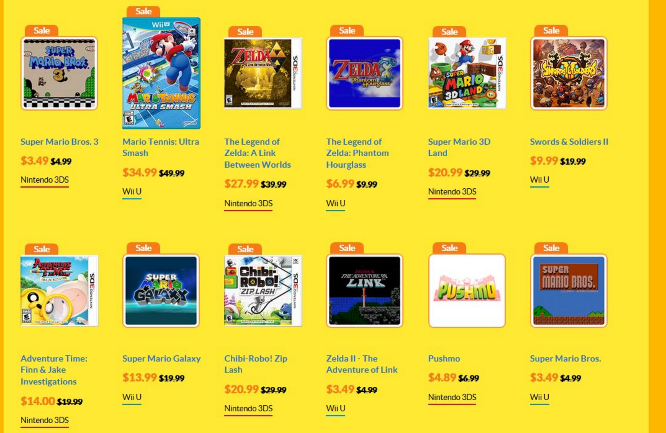 Nintendo Summer Sale classic NES titles for Wii U/3DS from 3.