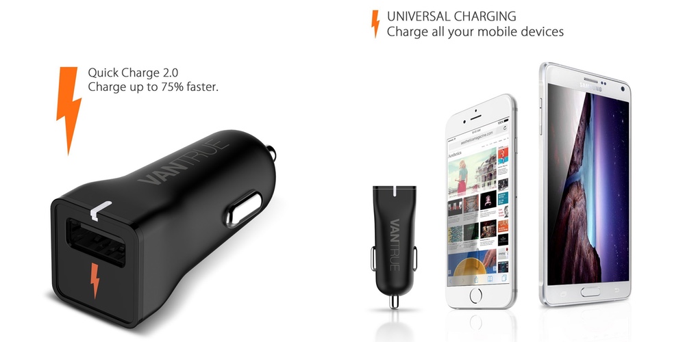 PowerUp C1 Quick Charge 2.0 18W USB Car Charger