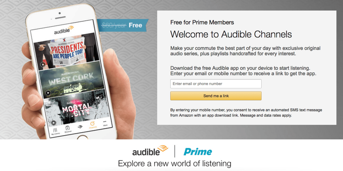 Amazon bolsters Prime memberships with access to Audible audiobooks and