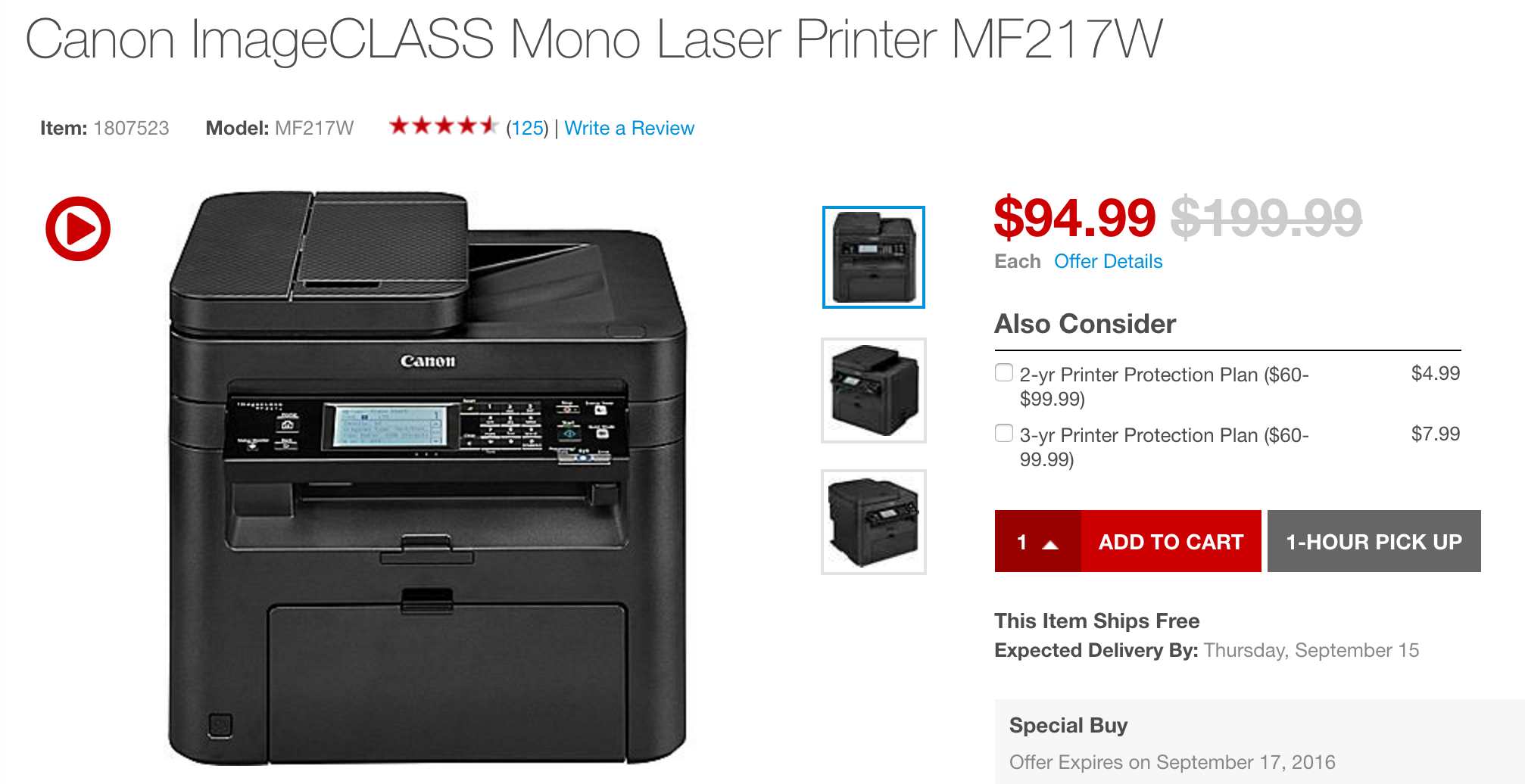 Drop your Inkjet printer like a bad habit. Grab this Canon AiO Laser w