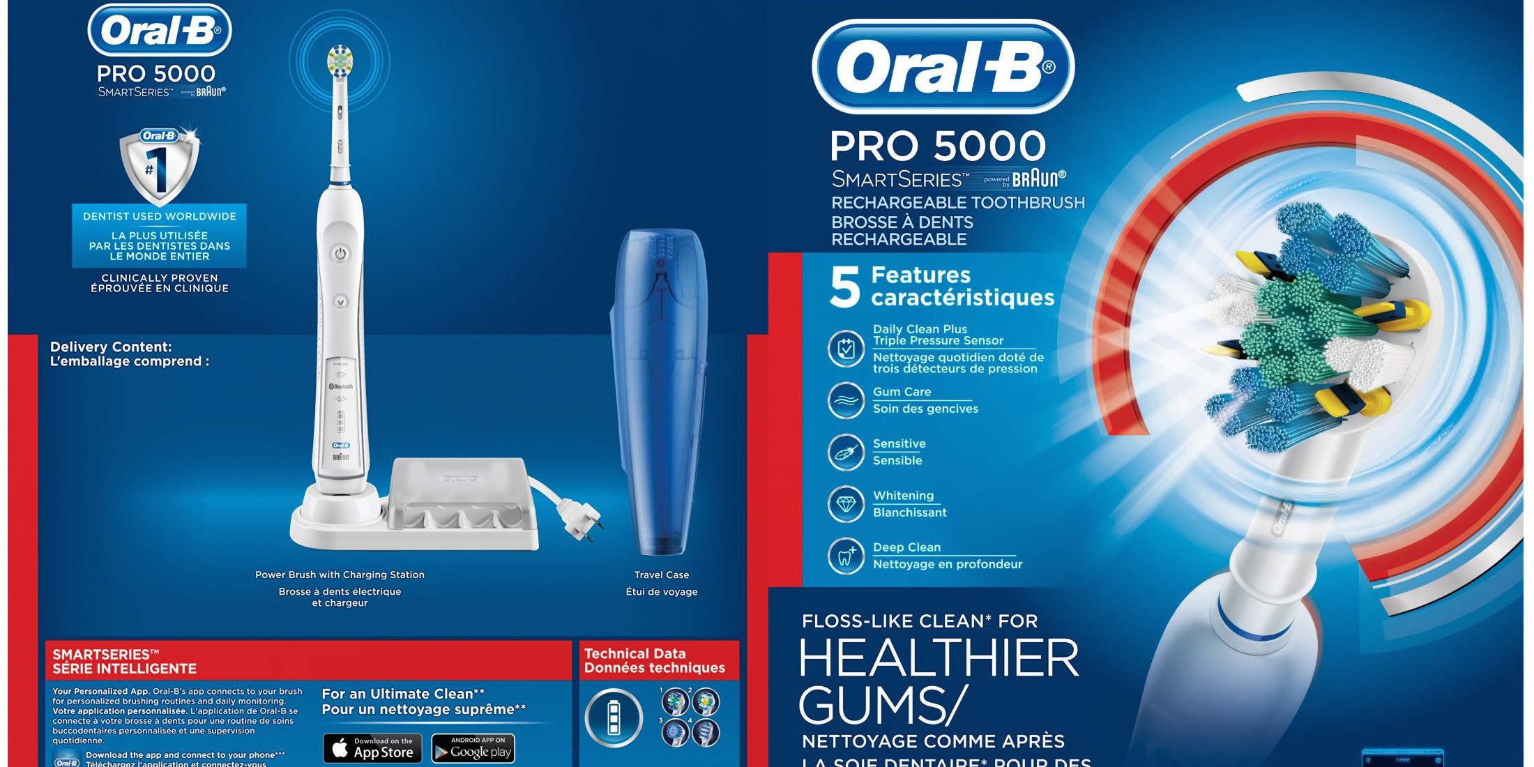 The Oral B Pro 5000 Smartseries Rechargeable Electric Toothbrush W Bluetooth Is Down To 70