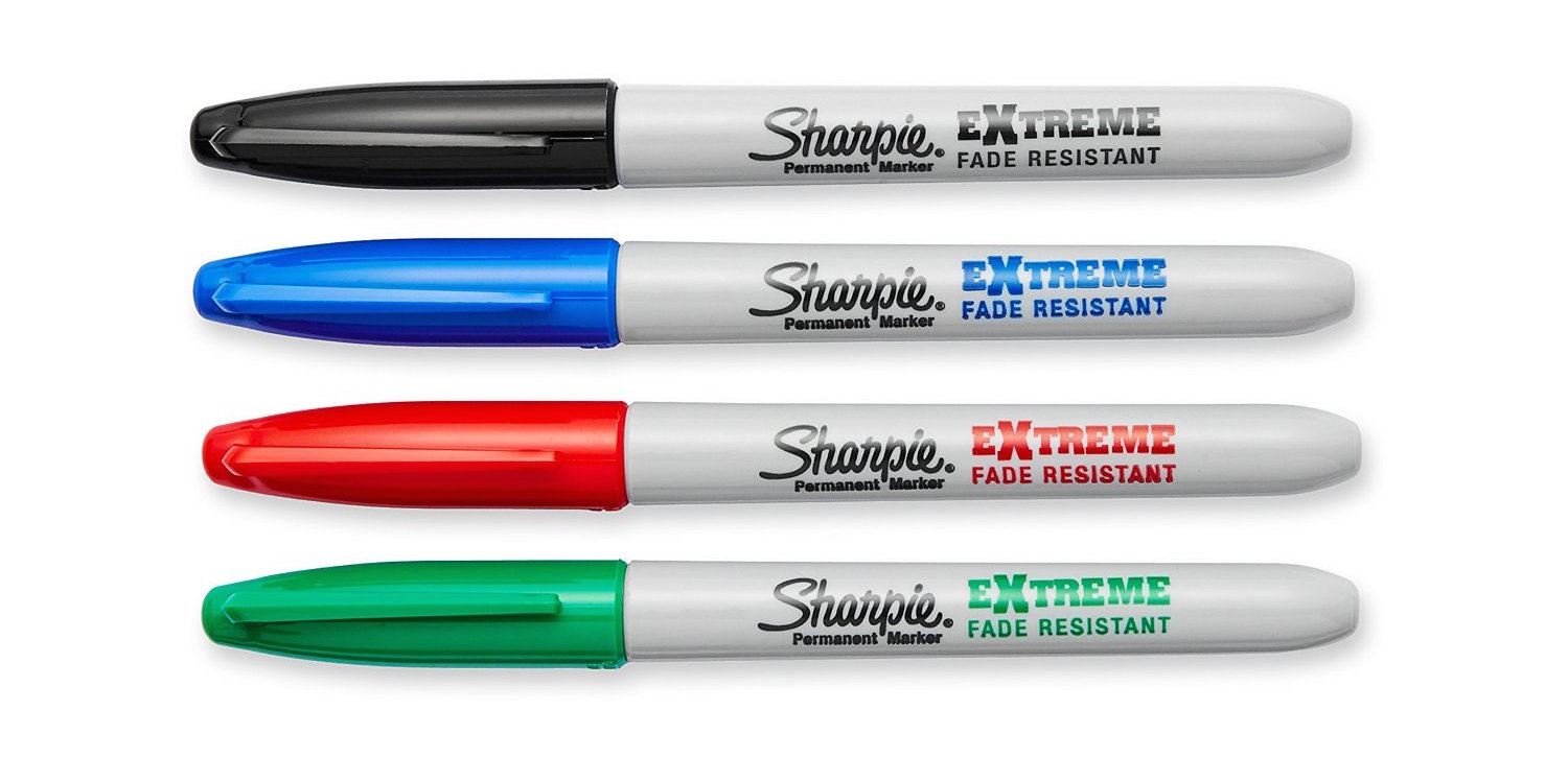 Office Supplies 4Pack Sharpie Extreme Fade Resistant Markers (assorted colors) from 4, more