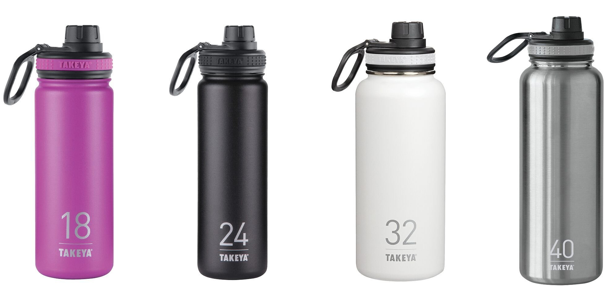 Takeya 24 oz. ThermoFlask Insulated Stainless Steel Water Bottle