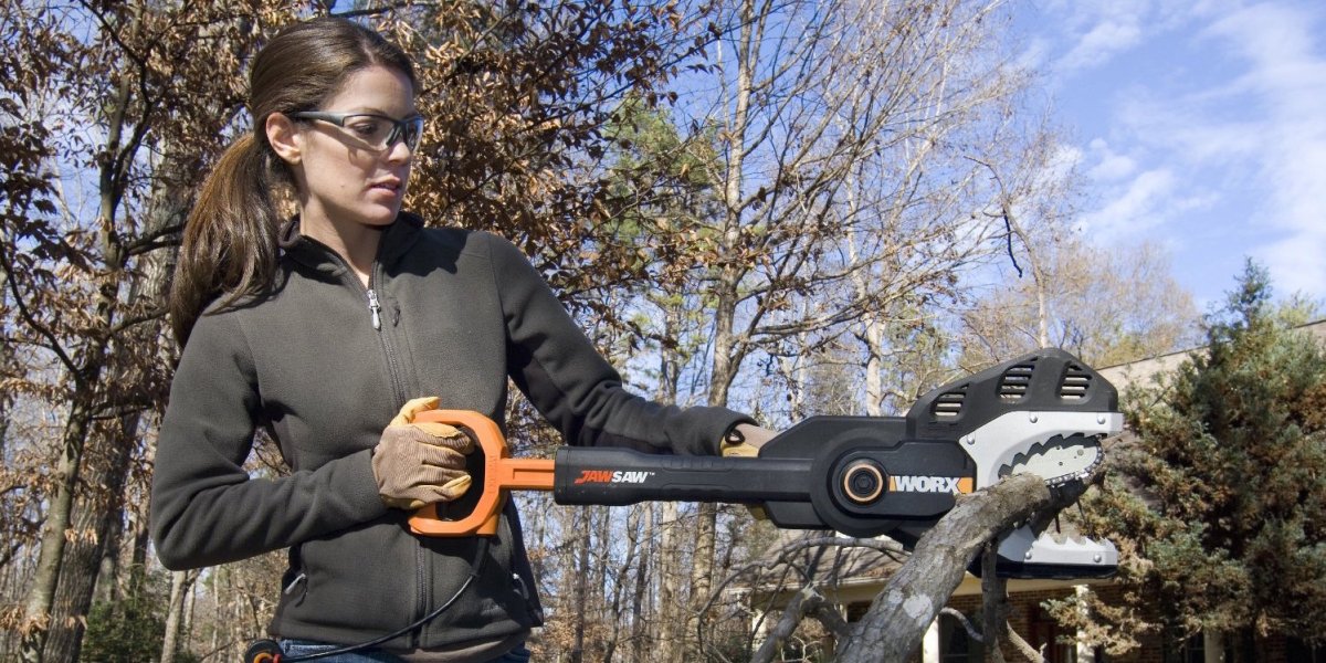 Don't feel comfortable using a chainsaw? This WORX Electric JawSaw is a