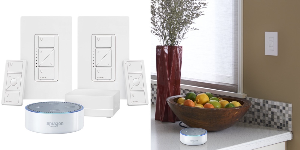 all-new-echo-dot-2nd-generation-white-lutron-caseta-wireless-deluxe-smart-lighting-control-kit