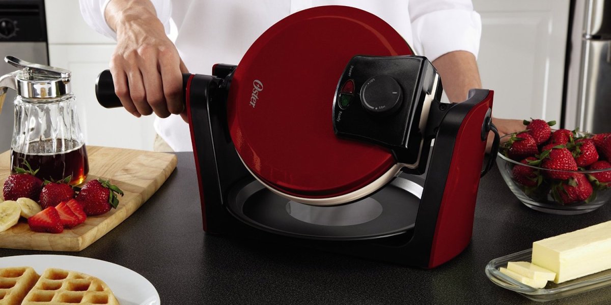 Start having delicious waffles at home w/ this Oster DuraCeramic Maker