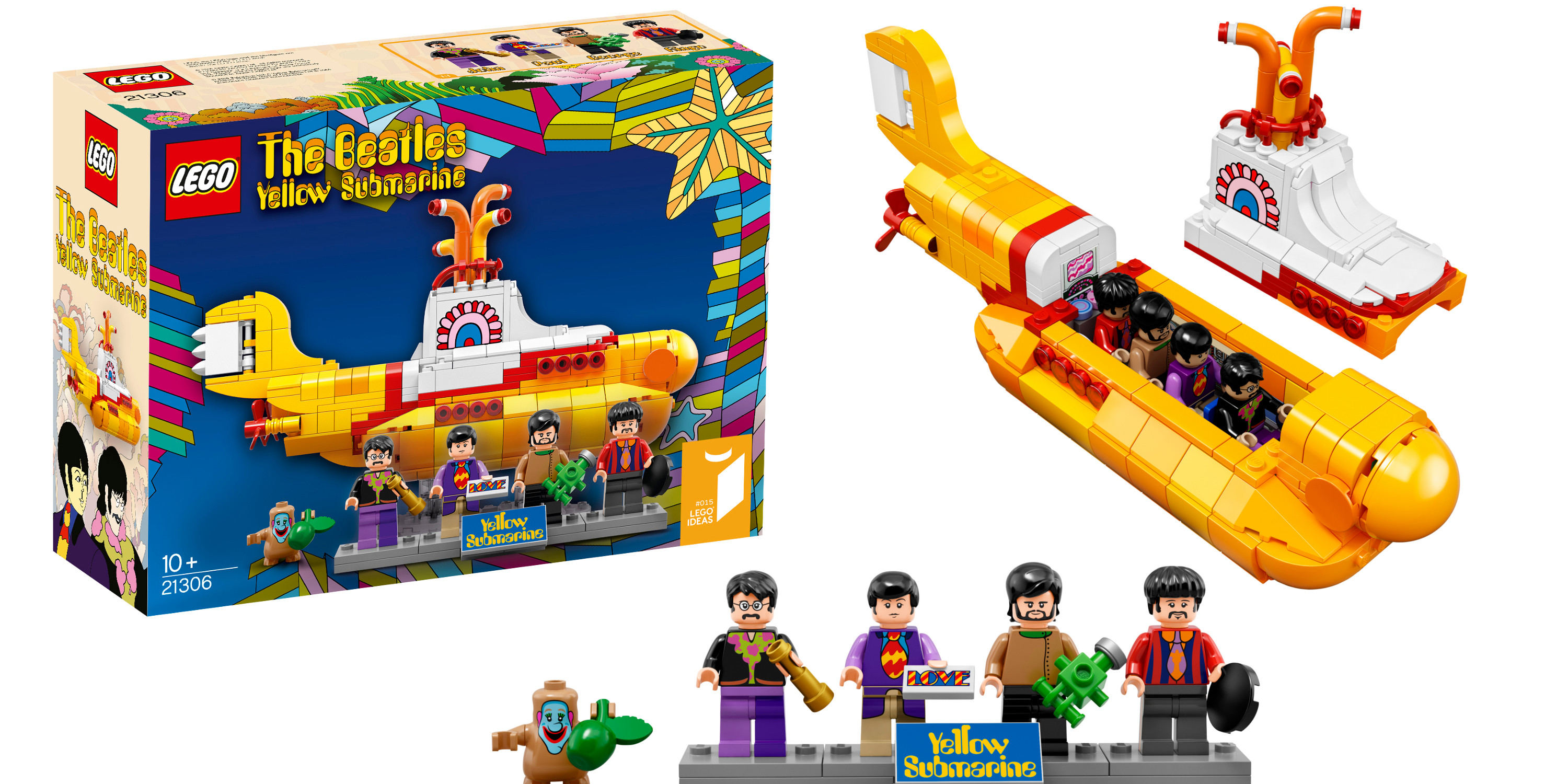 Beatles LEGO Yellow Submarine Building Kit matching Amazon all