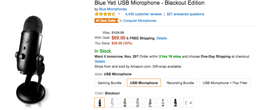 Cyber Monday sale slashes prices on a bunch of Blue USB