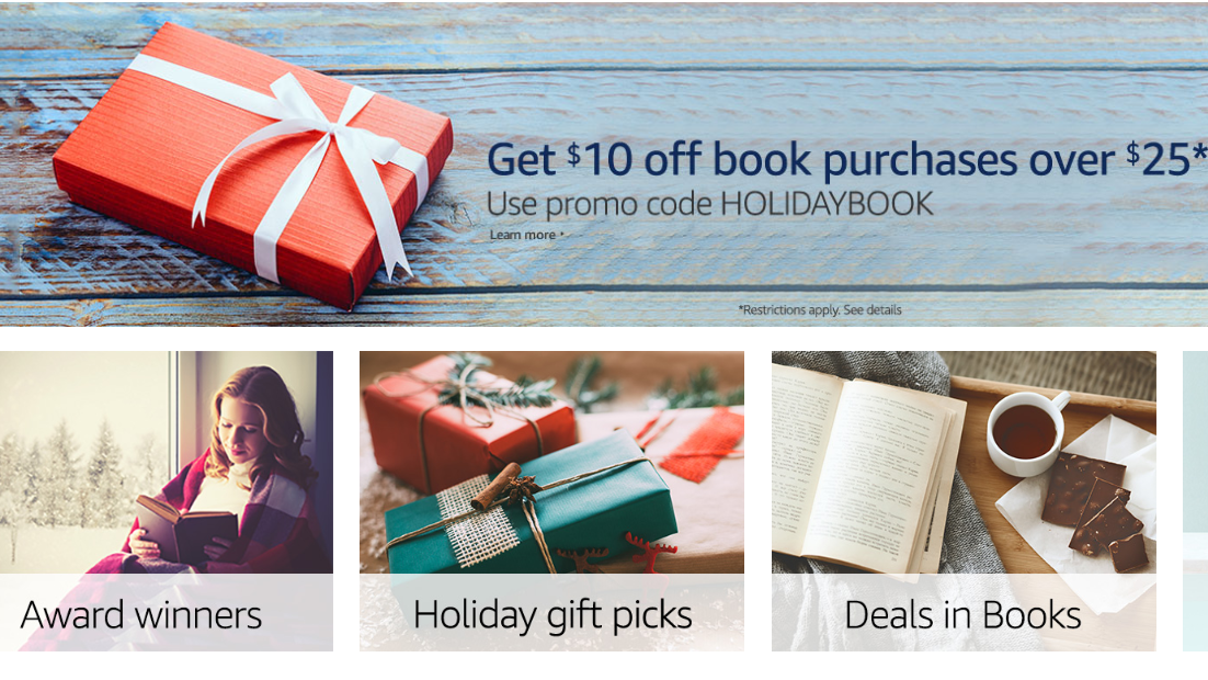 Amazon takes 10 off any book order of at least 25, save on rarely