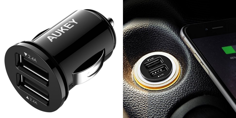 Smartphone Accessories The best selling Aukey 4.8A Dual Port USB Car