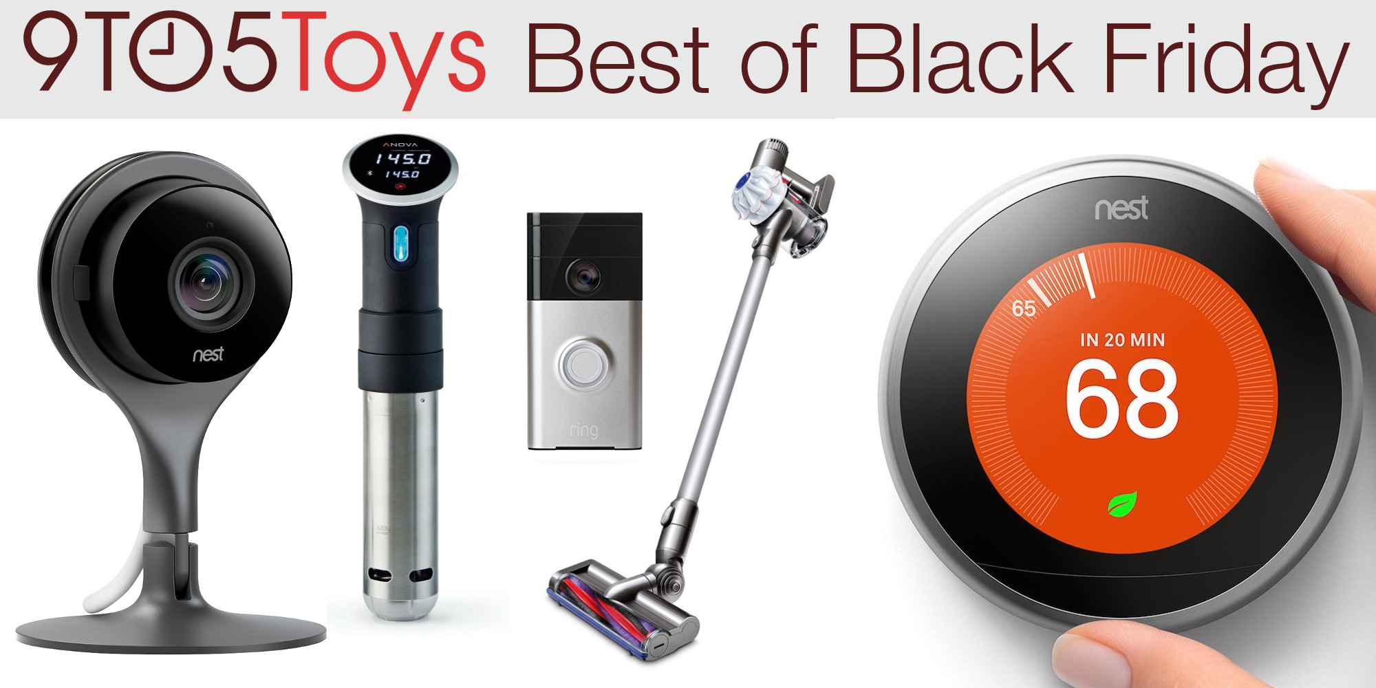 Best of Black Friday Home Nest Smart Thermostat/Cam 50 off, Ring Wi