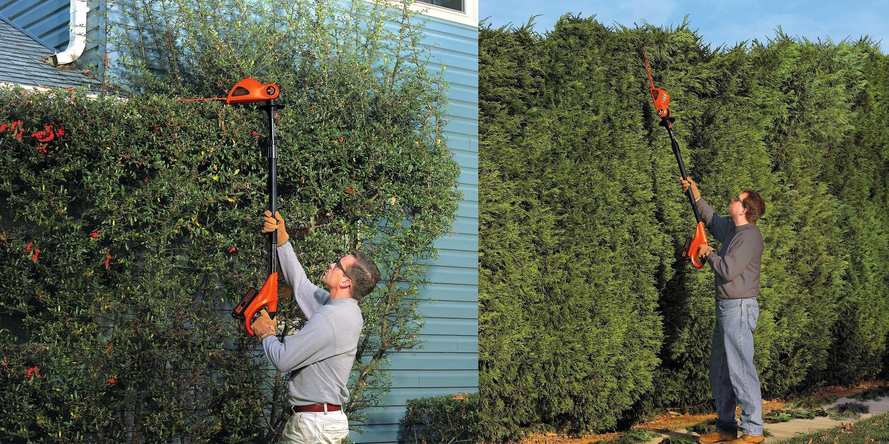 Black Decker 20V Max Cordless Pole Hedge Trimmer, 18-inch (Lpht120).