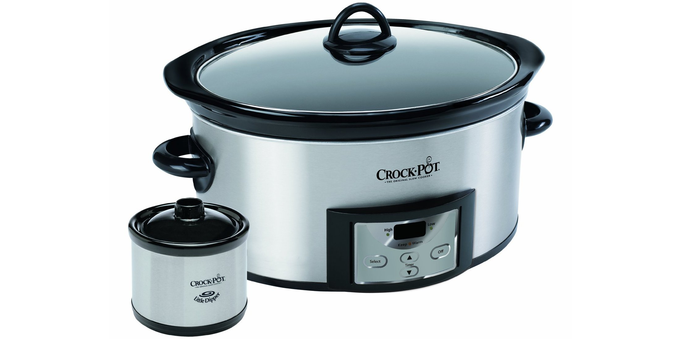 This Stainless Steel 6Quart CrockPot Slow Cooker is back down to 30