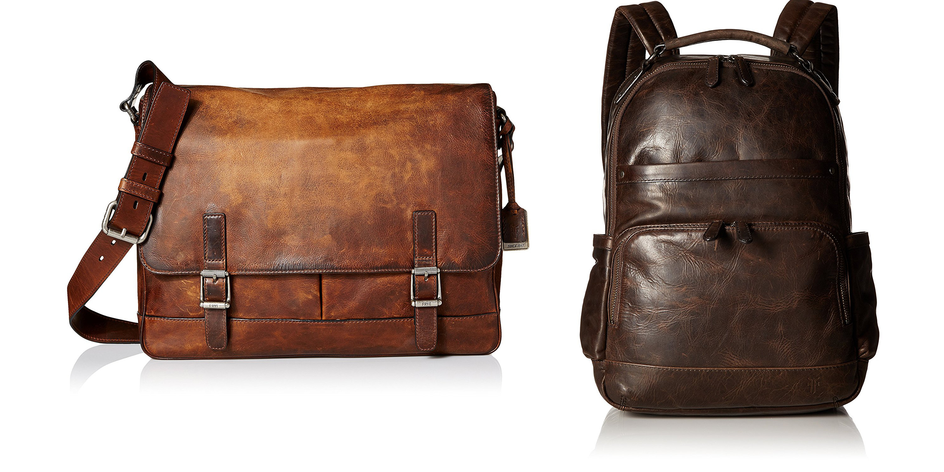 frye oliver leather backpack
