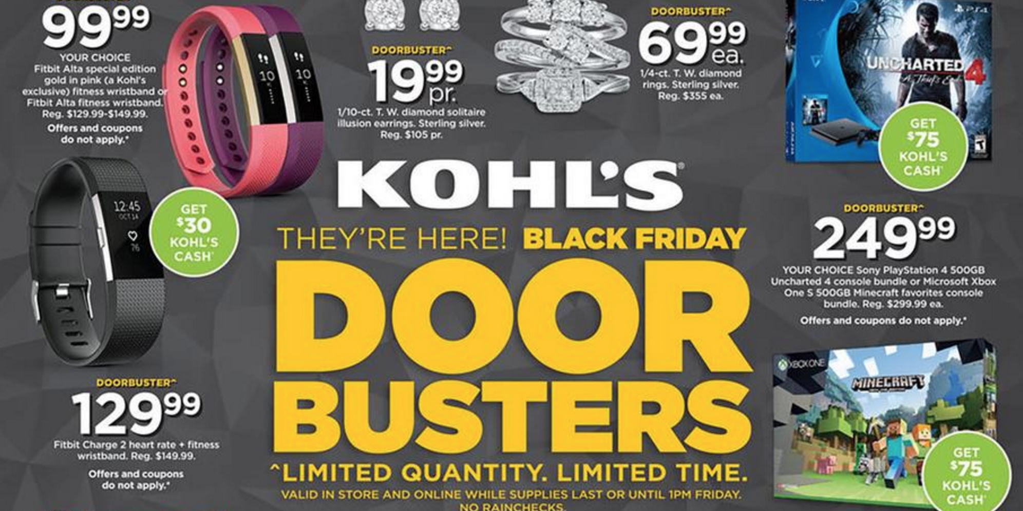 Kohl&#39;s Black Friday Ad has now leaked: Xbox One/PS4 $250 + $75 Kohl&#39;s Cash, 49-inch 4K Ultra ...
