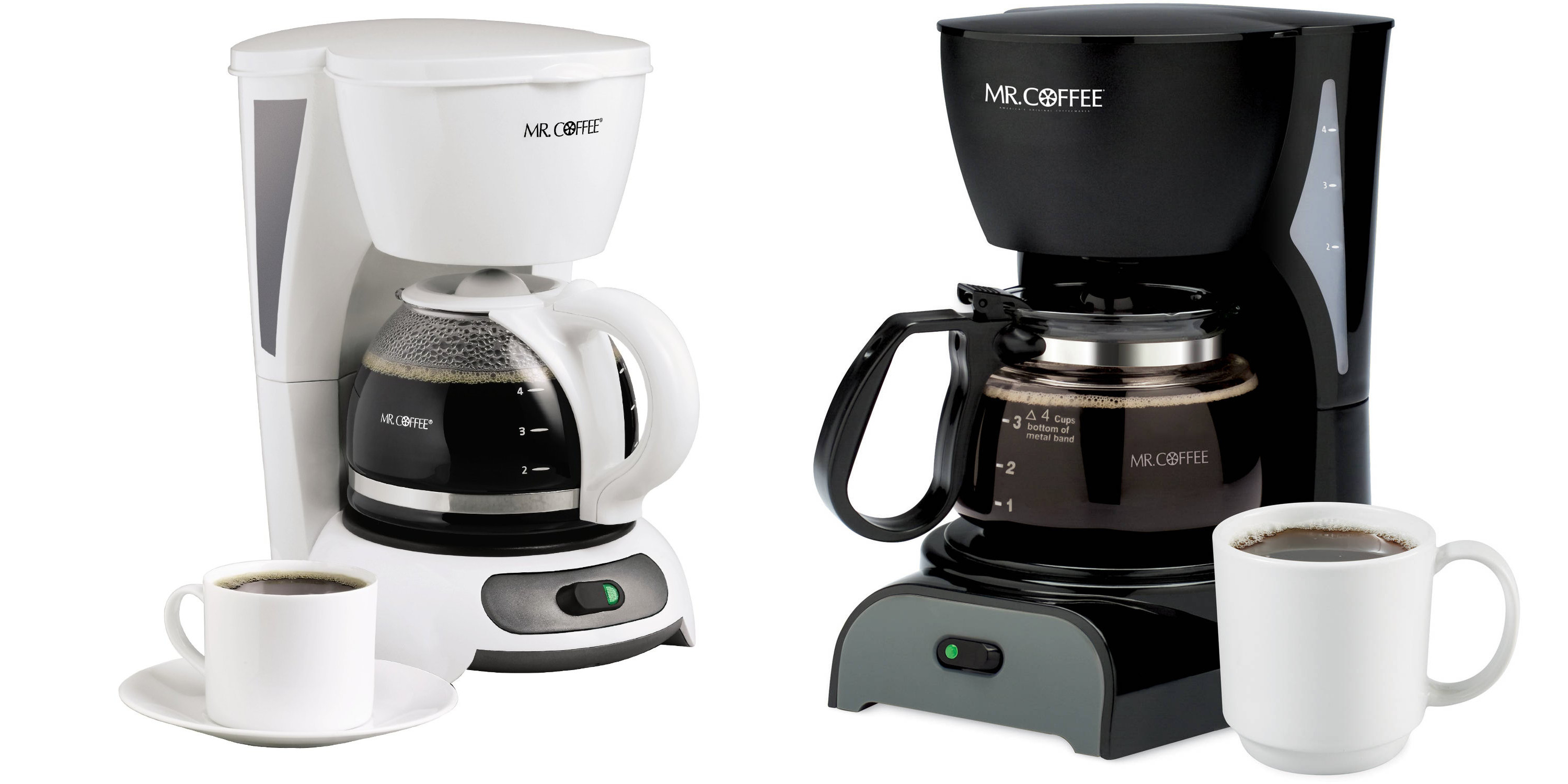 Grab one of these mini Mr. Coffee 4-cup coffee makers from just
