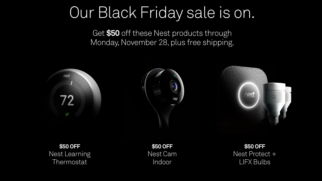 Nest Black Friday pricing now live Thermostat (3rd gen) 199 (Reg 249