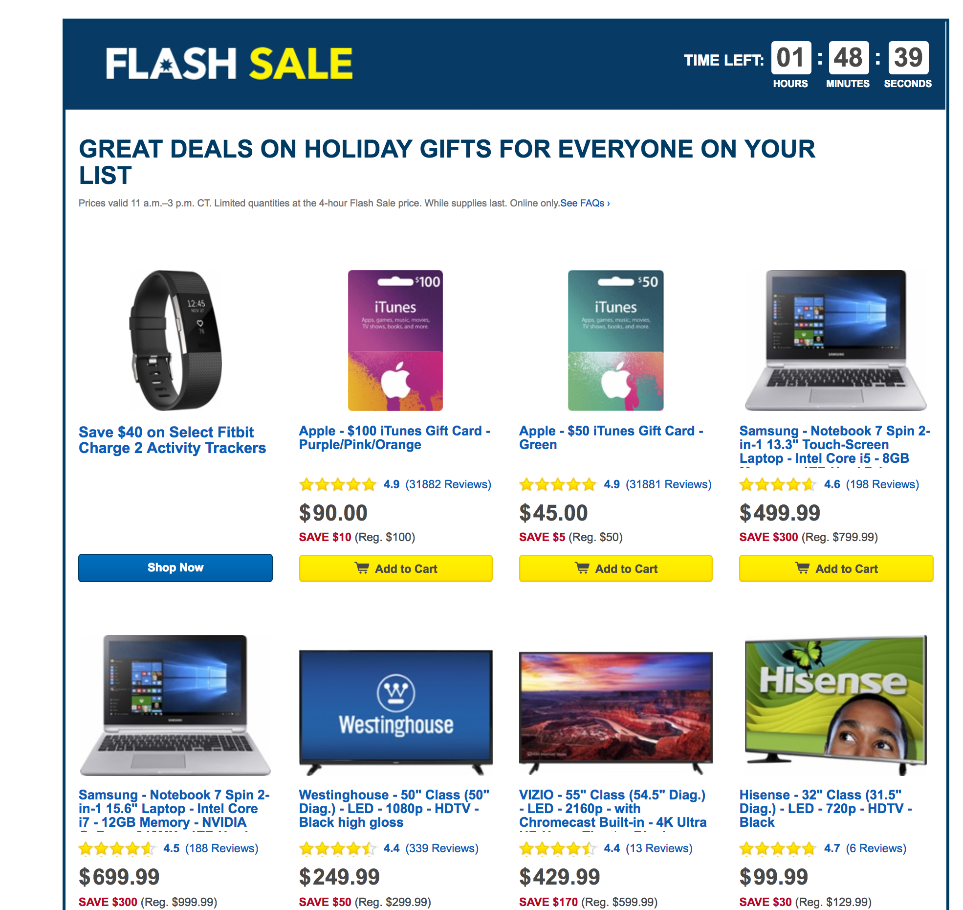 Fitbit Charge 2 Fitness Wristband down at Black Friday pricing 110