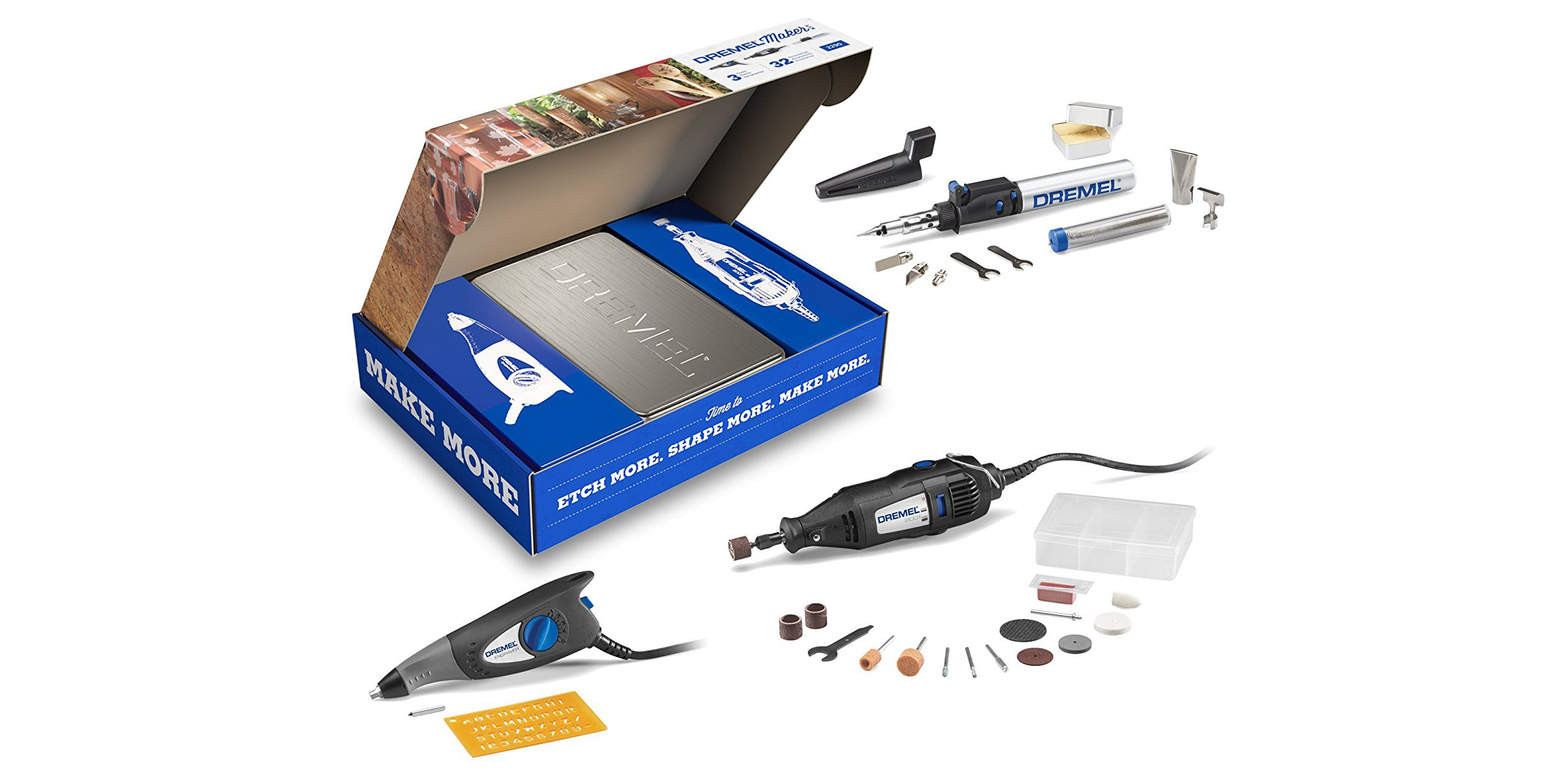 Dremel 200-Series Two-Speed Rotary Tool Kit with Engraver Bundle