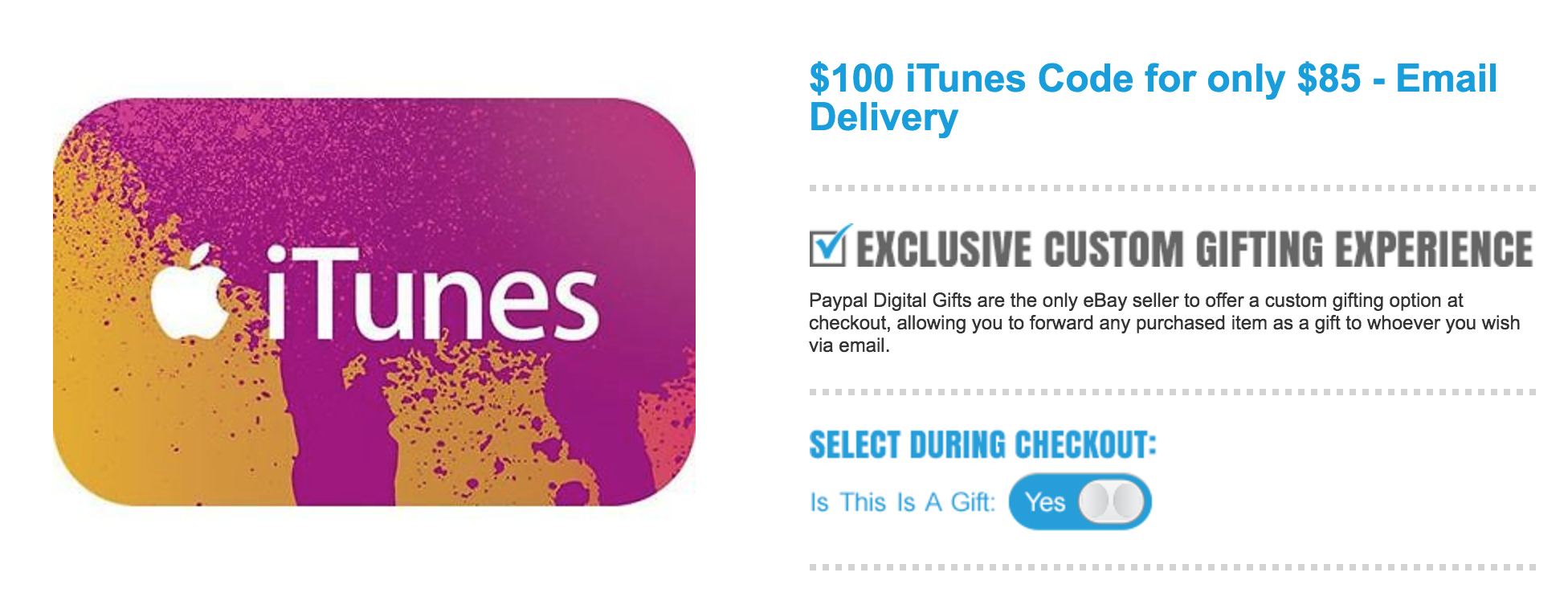 $100 iTunes