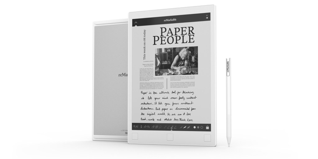The reMarkable Paper Tablet has a special coating to recreate the