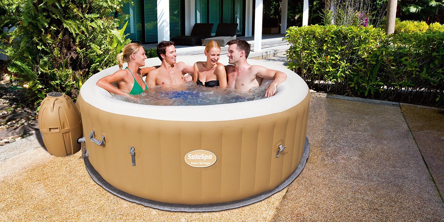The Best Selling Palm Springs Inflatable 6 Person Hot Tub Is Getting A Deep Off Season Price