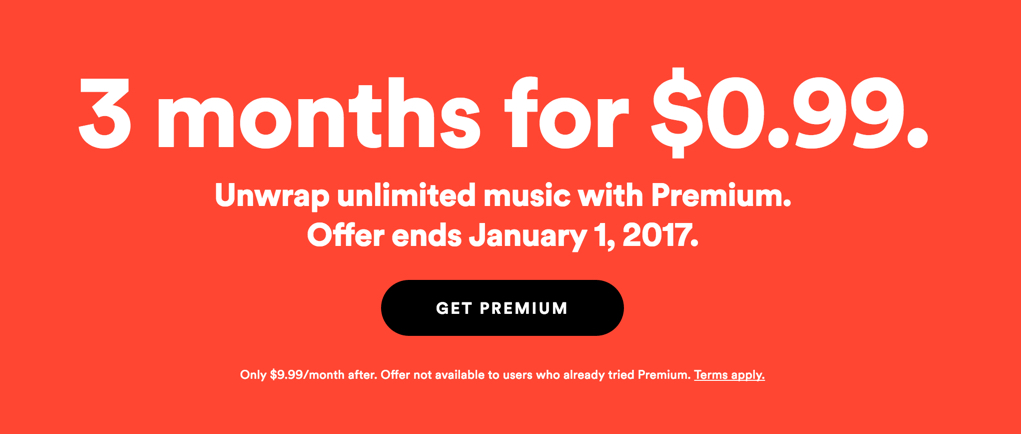 how much is spotify premium for one month
