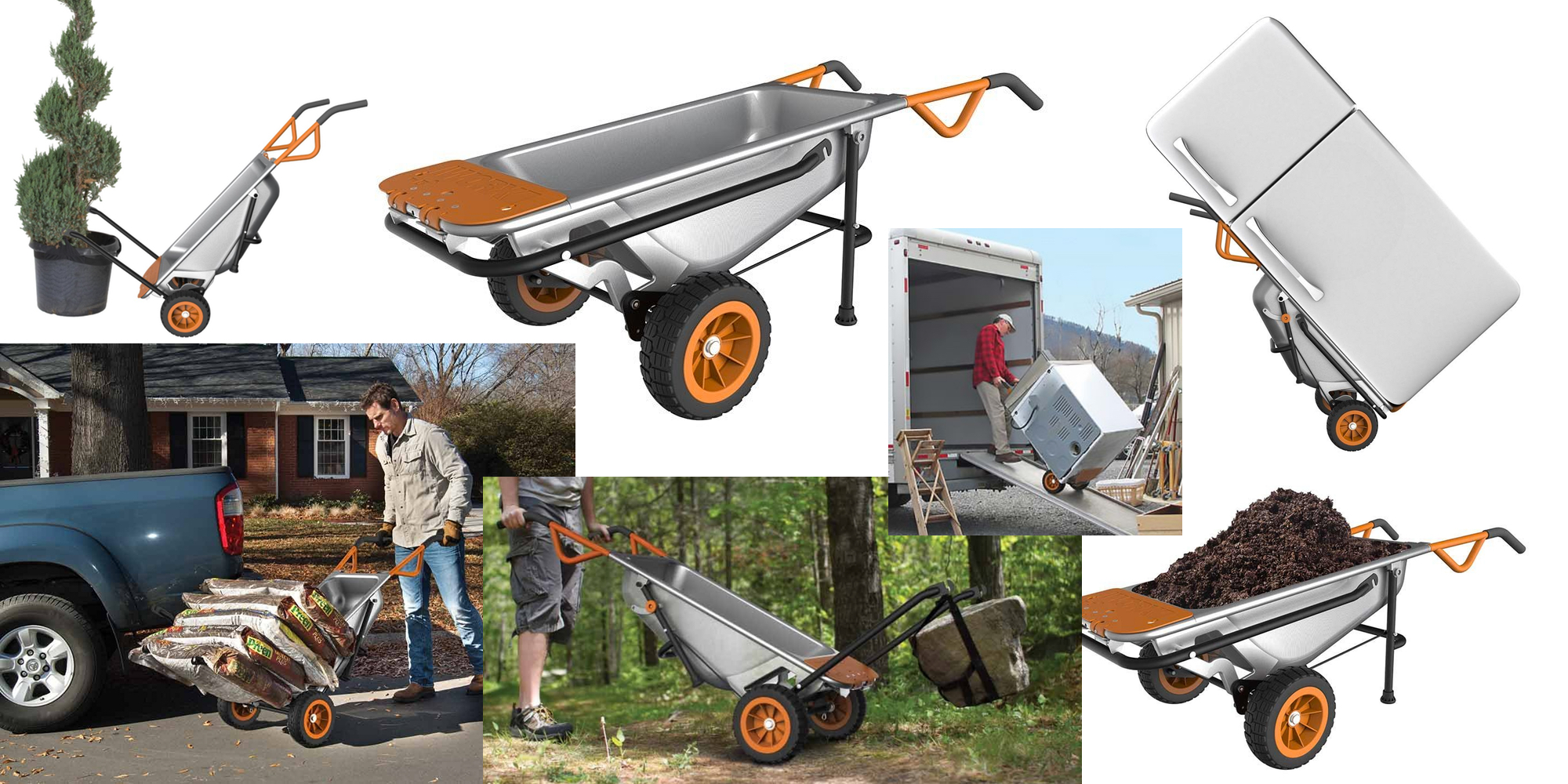 Rule the back yard w 8 in 1 WORX AeroCart Multi function