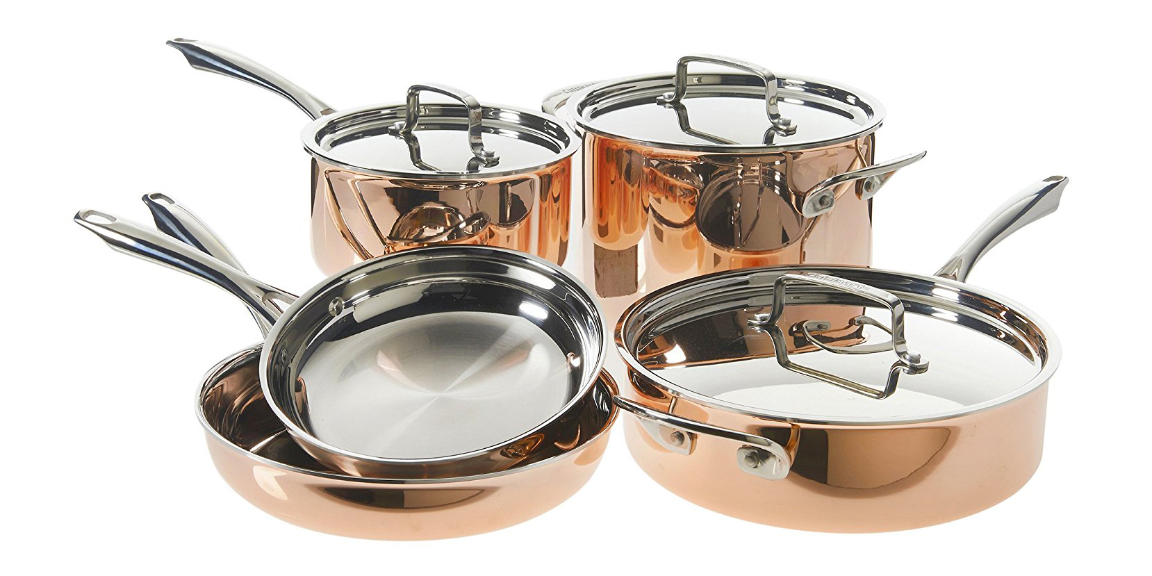 Amazon is offering a Cuisinart 8piece Copper Cookware Set for 200