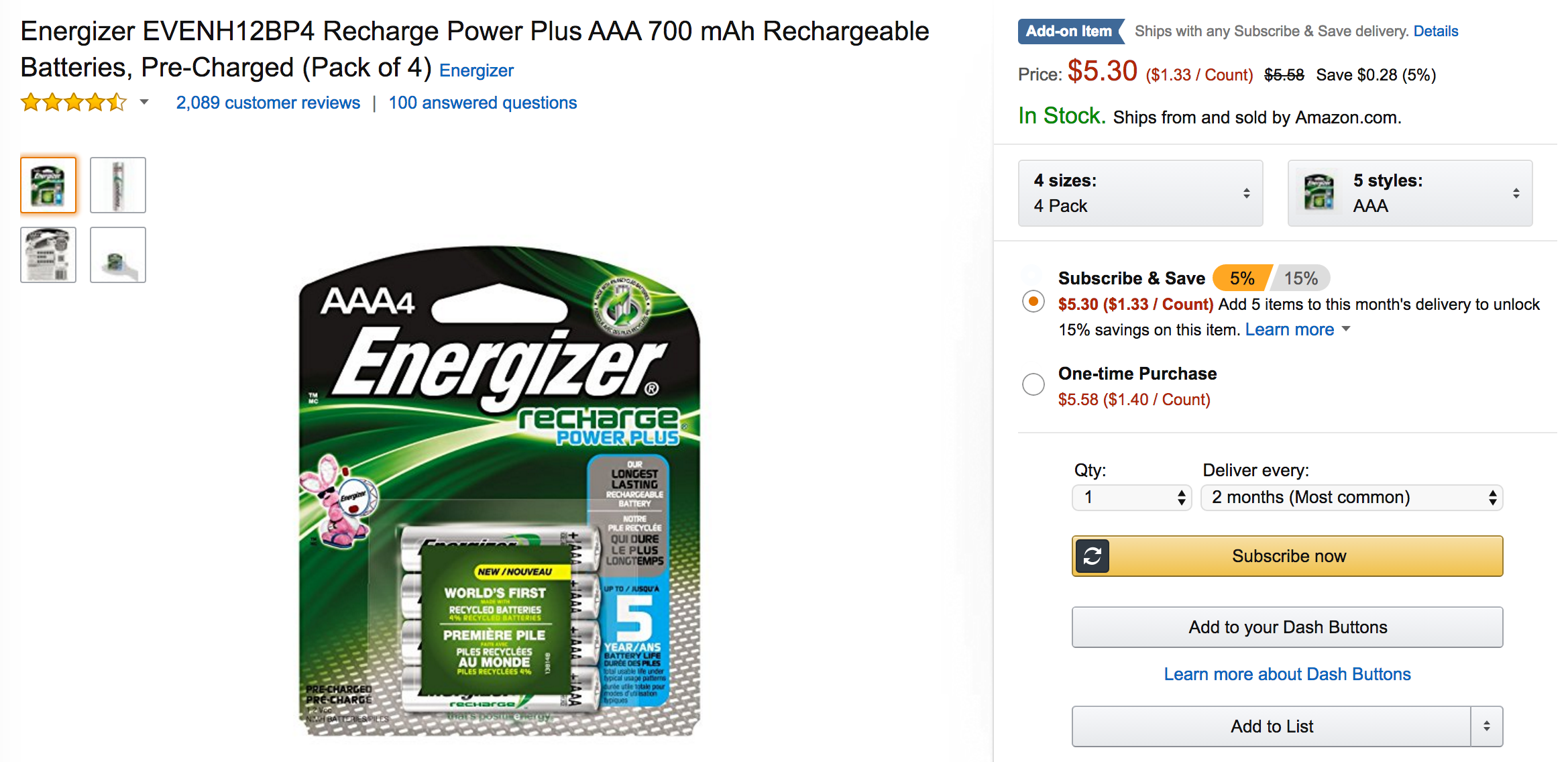 energizer rechargeable batteries aaa 12 pack set
