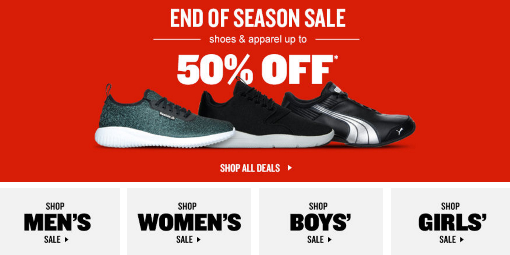 Finish Line's 50% off End of Season Sale includes discounts on Nike, The  North Face, adidas, much more