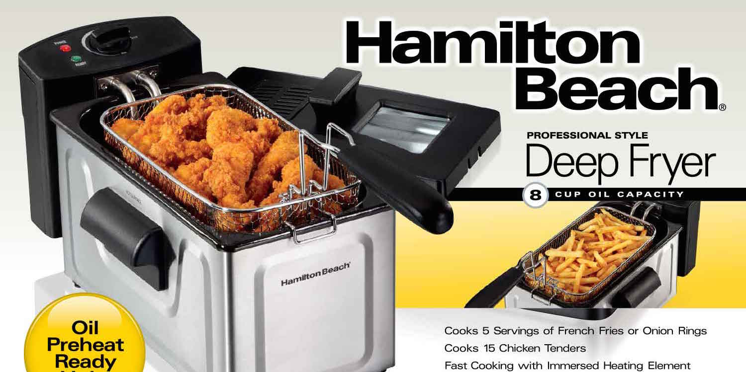 The highlyrated Hamilton Beach 2Liter Pro Deep Fryer is down to 17